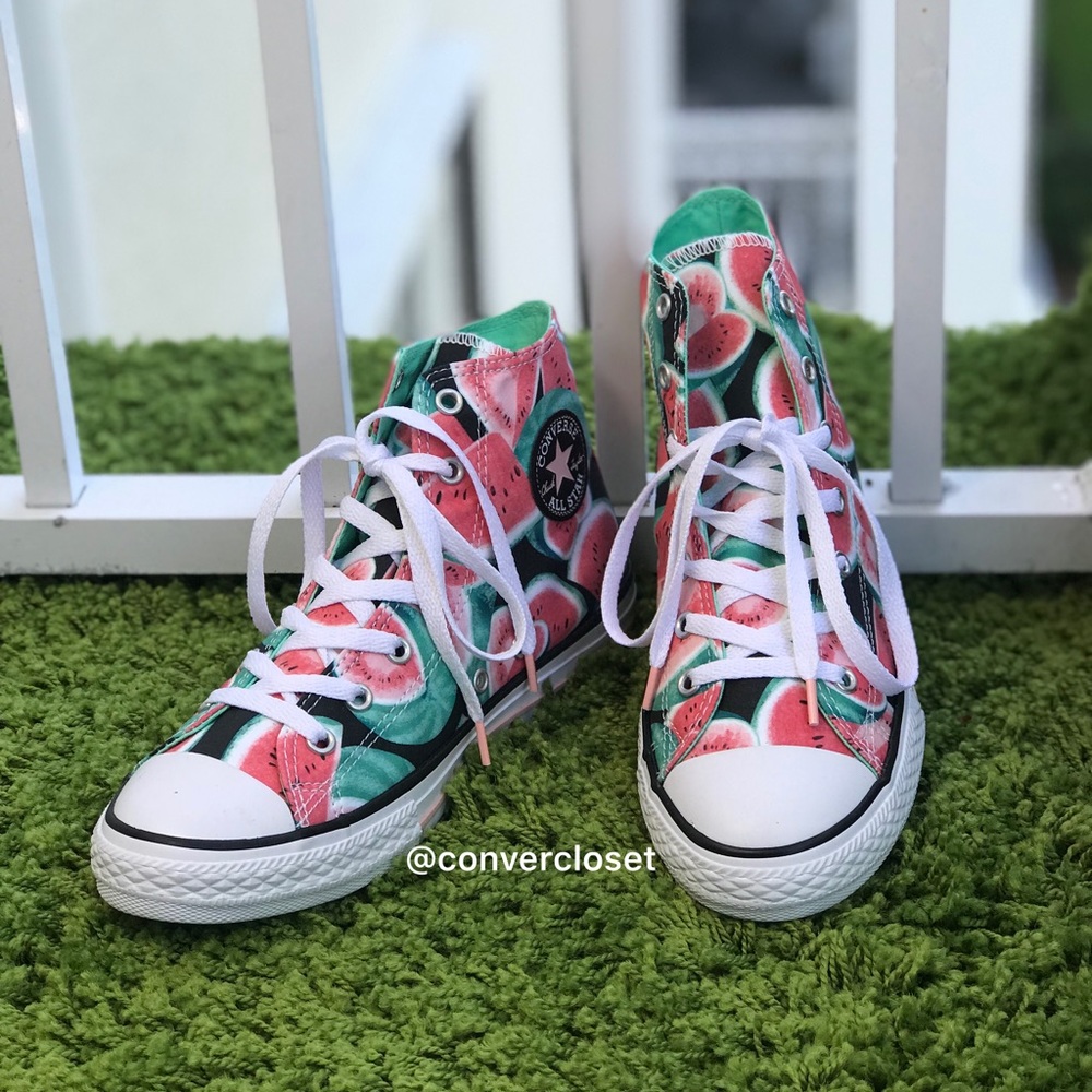 NWT Converse Ctas HI Vapor Pink/Green WMNS AUTHENT - Picture 3 of 8